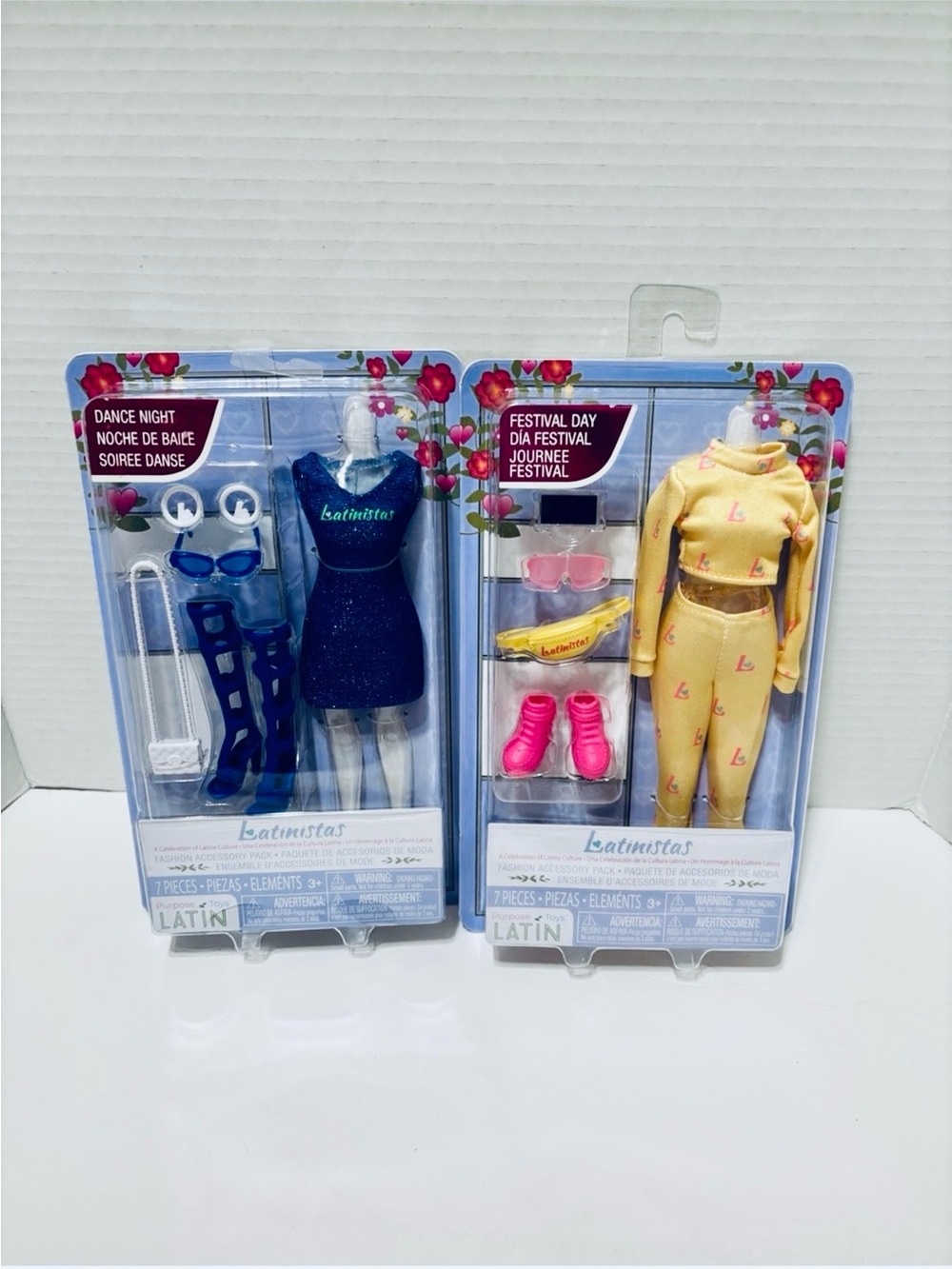 Latinisitas Dance Night & Festival Day Outfit Two-Pack - Navy & Yellow NEW